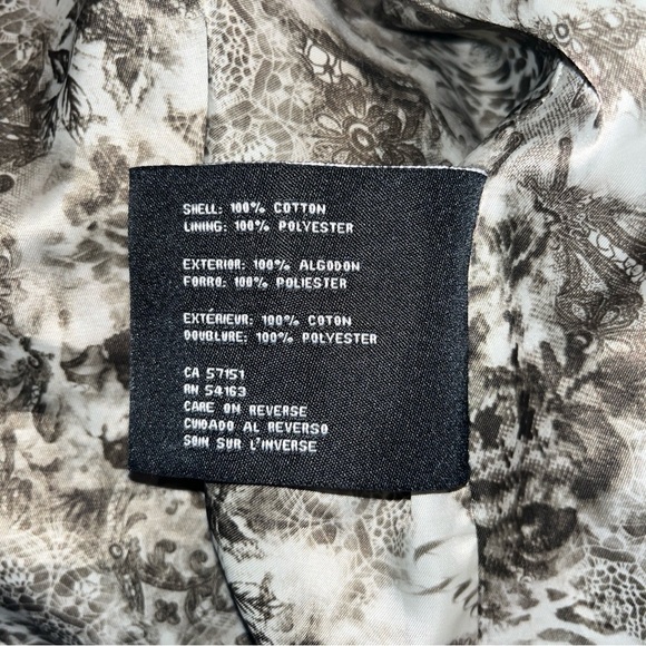 Guess Olive Green Military Utility Jacket Small Satin Lined Women’s Coat - Picture 6 of 7